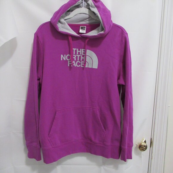 The North Face Women's Magenta deep Pink Hoodie Pullover Sweatshirt Size XL - Picture 1 of 5